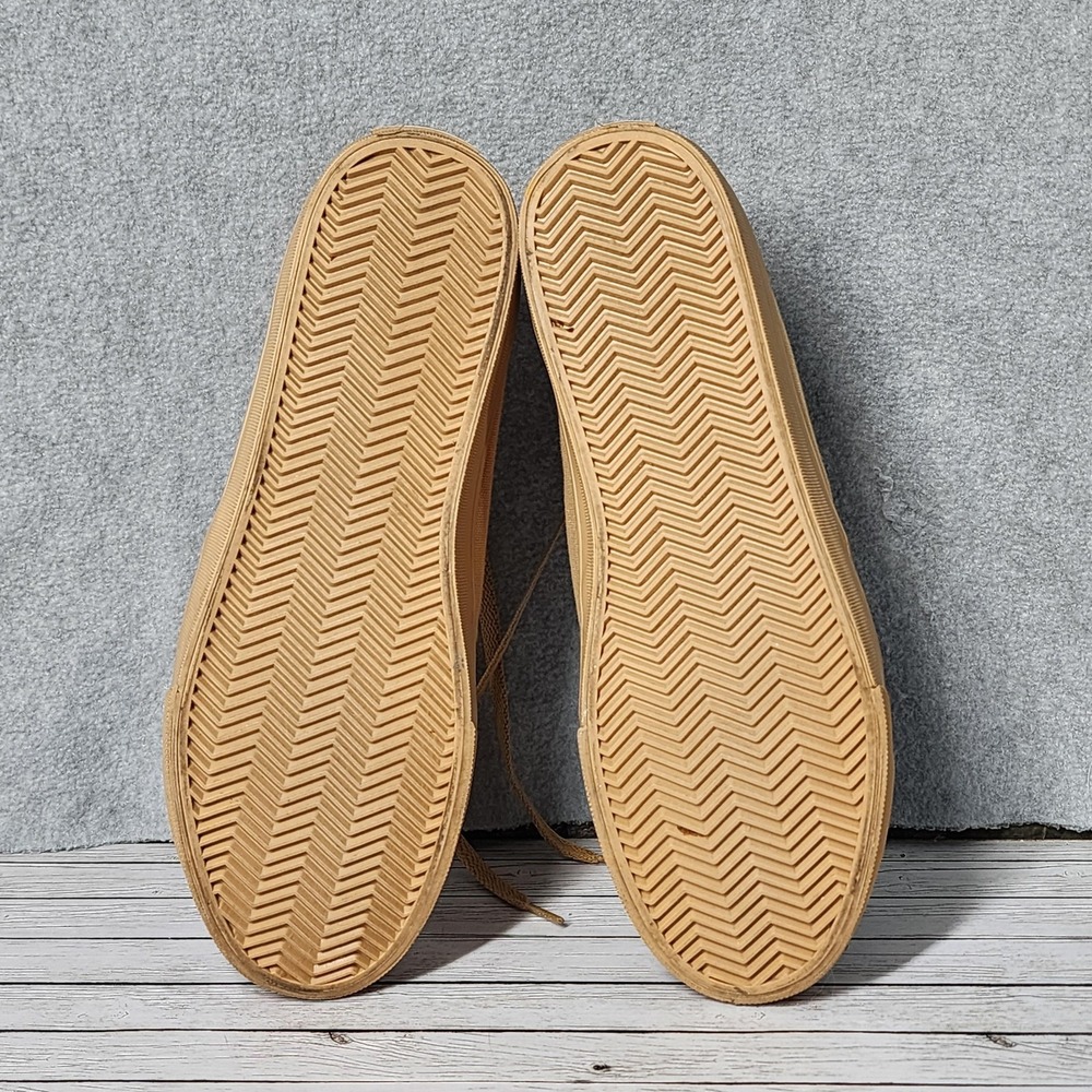 BANGS Shoes Mens Size 8 Womens 10 Tan Canvas High‎ Top Patch Wildflowers Hiking - Picture 9 of 9